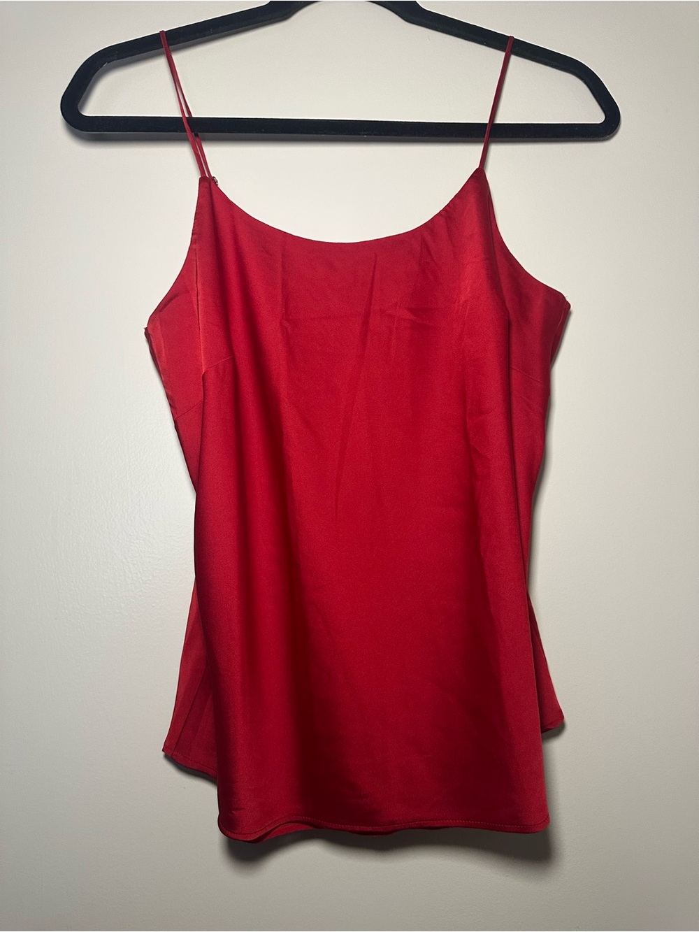 Express Red Satin Spaghetti-Strap Cami